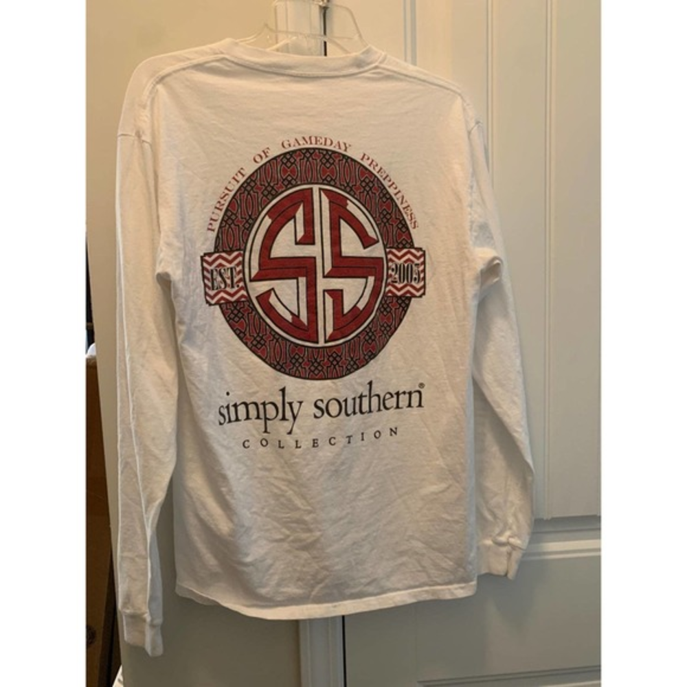 Simply Southern‎ Pursuit of Gameday Football Gamecocks Georgia Bulldog T-shirt M
